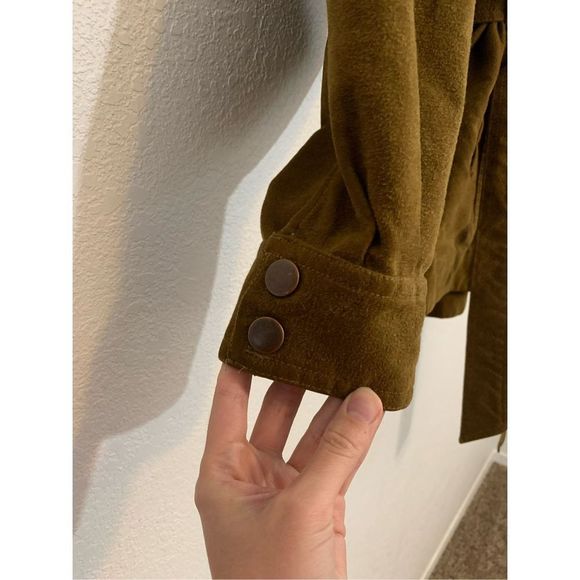 Free People Brown Suedette Shacket - Picture 6 of 7